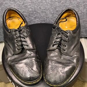 Dr. Martens 8053 Black Leather Padded Collar Oxford Mens 11 Womens 12 Shoes